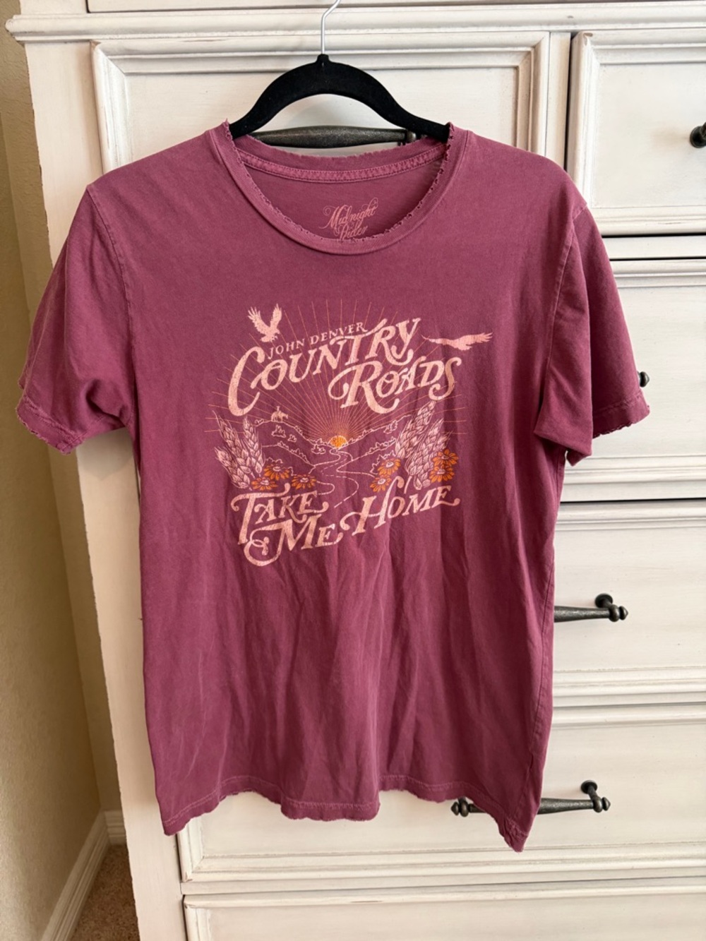 Midnight Rider John Denver tee
